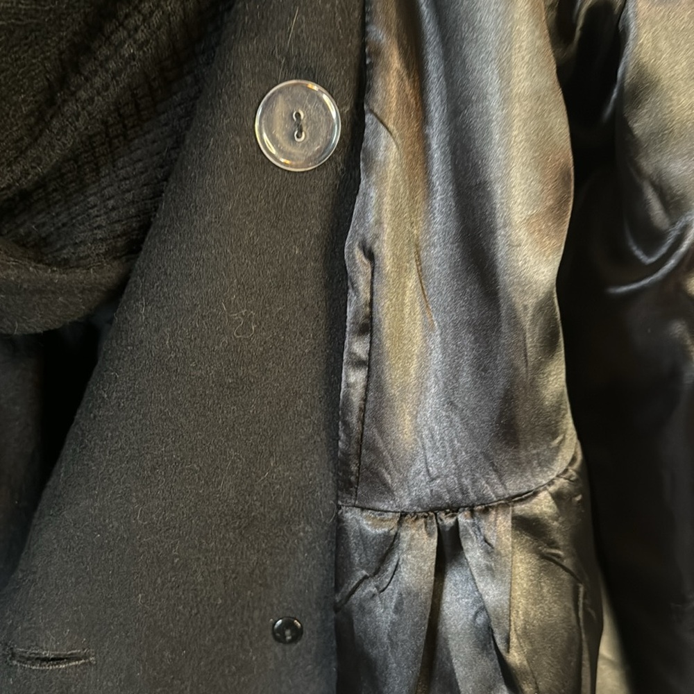 Johnathon Michael unique warm hooded jacket 80% lambs wool buttons reinforced - Picture 10 of 12